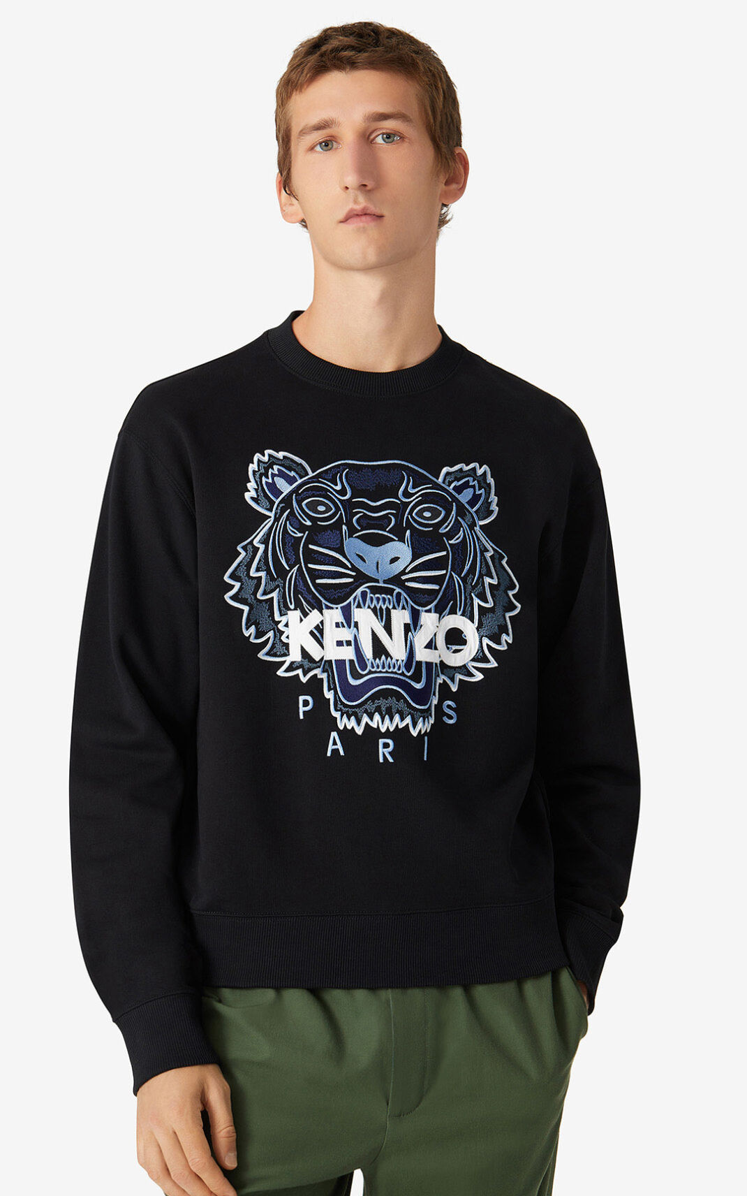 Sweatshirt Kenzo Tiger Masculino - Pretas | 710ANYUQG